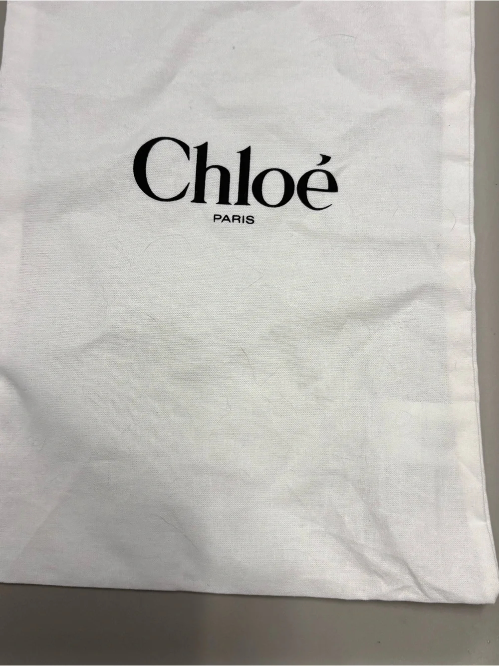 CHLOE - White Cotton Dust Bag For shoes